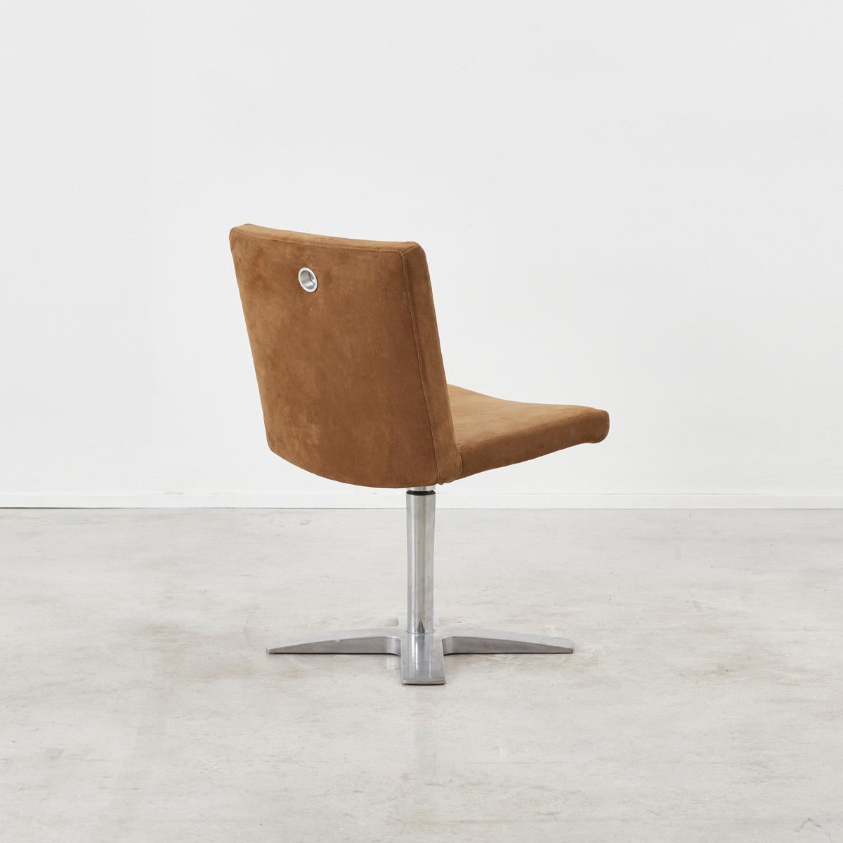 Modern Harri Korhonen Suede Desk Chair for Inno, Finland 2000s For Sale