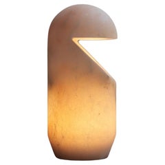Table Lamp Large Alabaster Handcrafted Contemporary "Moztu" n.4 by J. Linacisoro