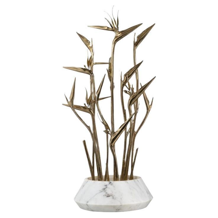 Harriak - Vaso scultoreo ispirato agli Uccelli del Paradiso con Natural Elegance in vendita