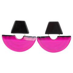 Harriet Bauknight von Kaso Fuchsia Ohrclip-Ohrringe