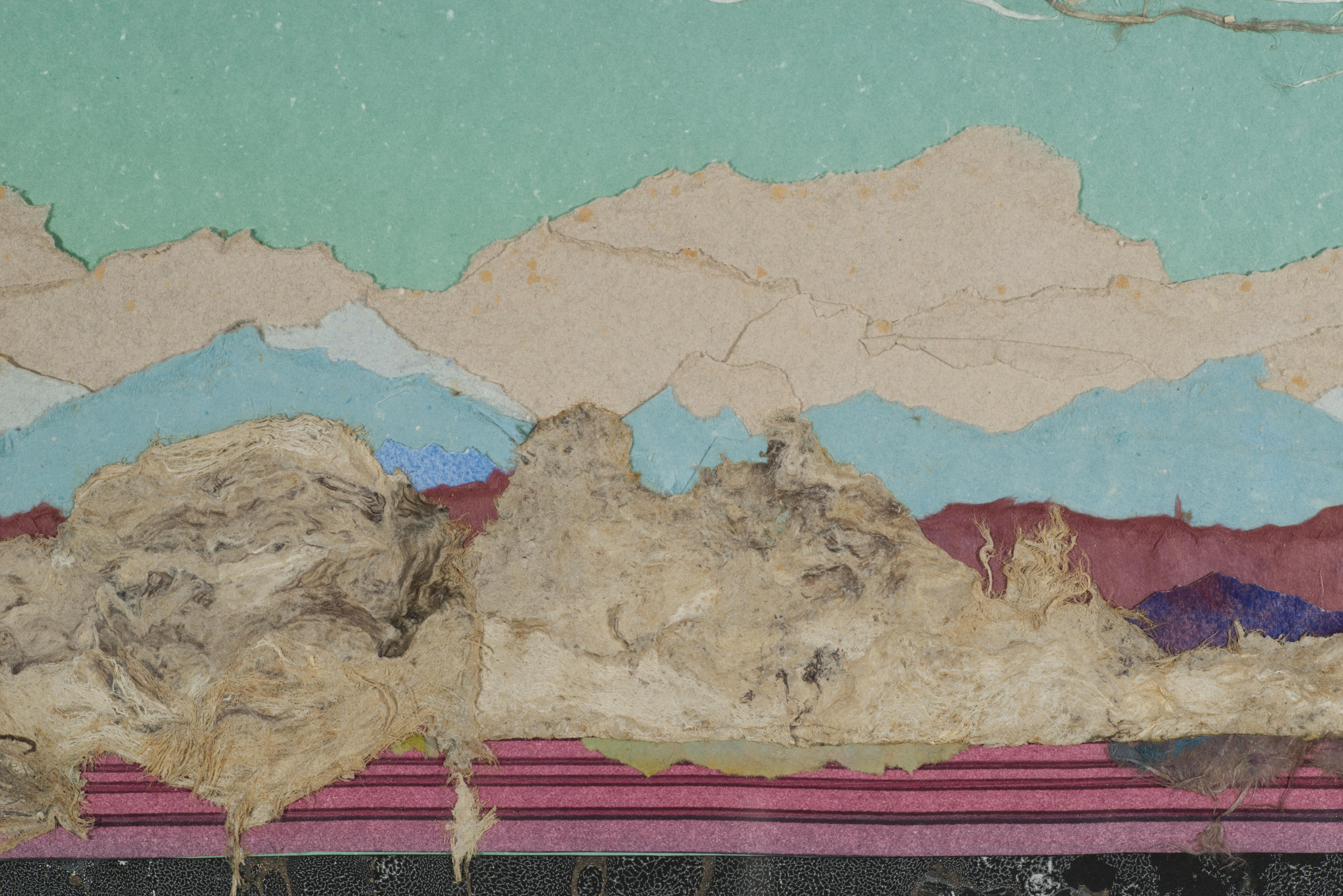 Harriet „Bing“ Thayer, mexikanische Bark-Serie, gerahmte Mixed Media-Kunst im Zustand „Gut“ im Angebot in Clifton Springs, NY