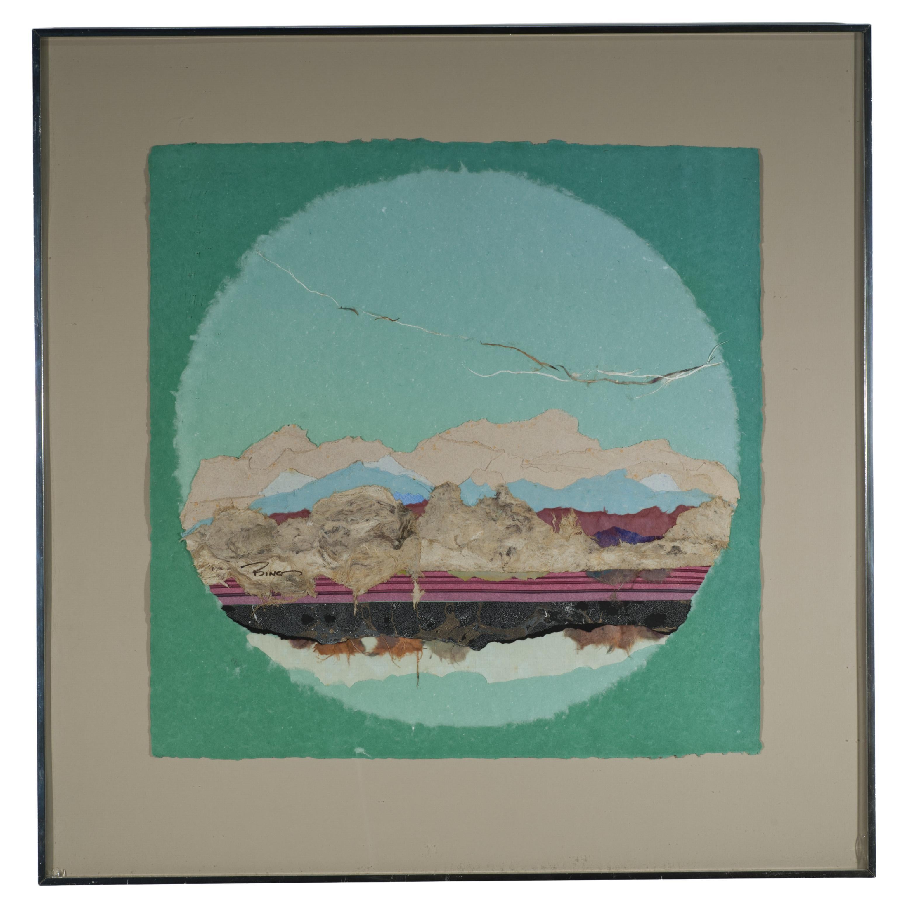 Harriet "Bing" Thayer, Mexican Bark Series, Framed Mixed Media Art