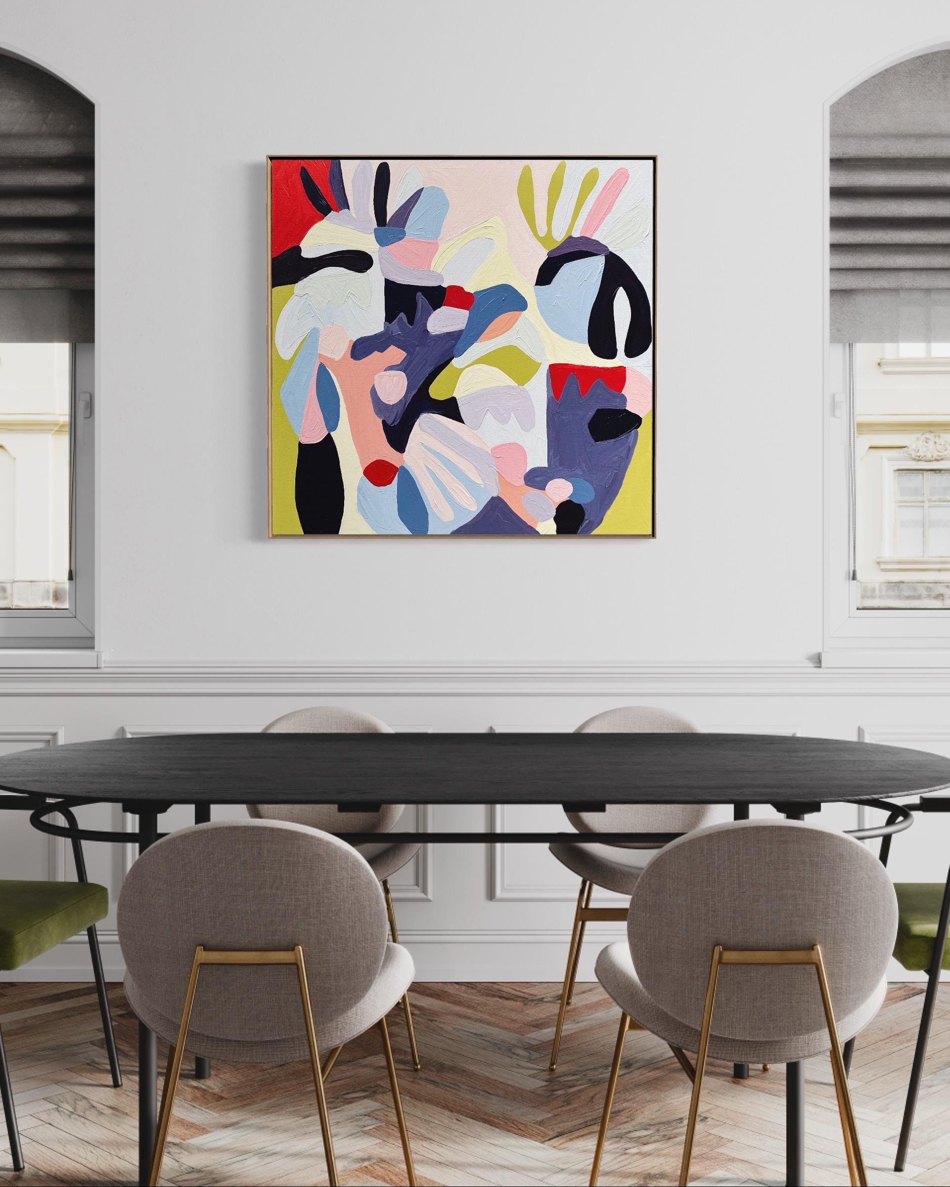 Date Night, Harriet Chomley, Original Painting, Abstract expressionist, Abstract 4