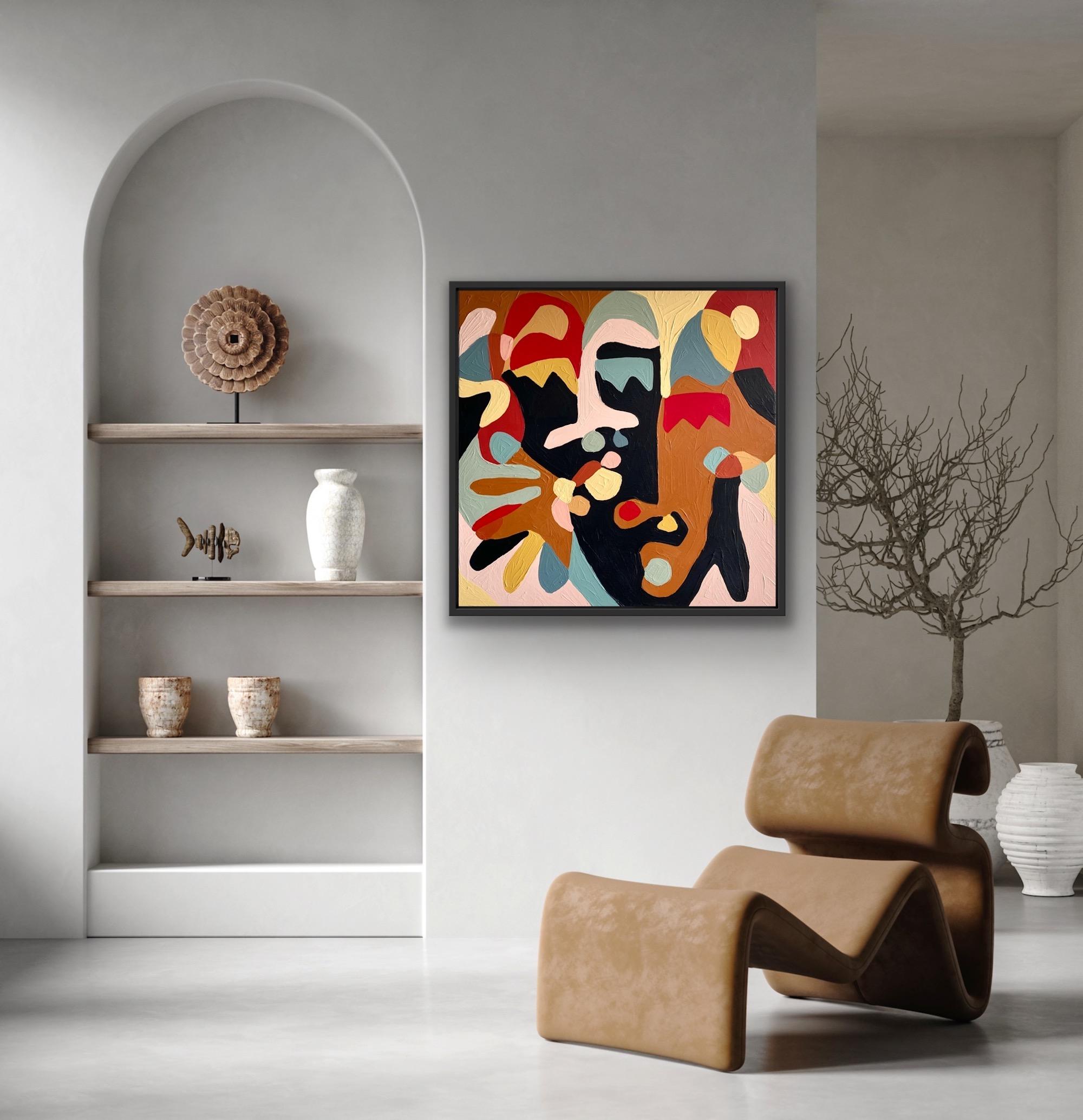Edith, Original Painting, Abstract Artwork, Picasso Style Art, Matisse Style Art For Sale 1