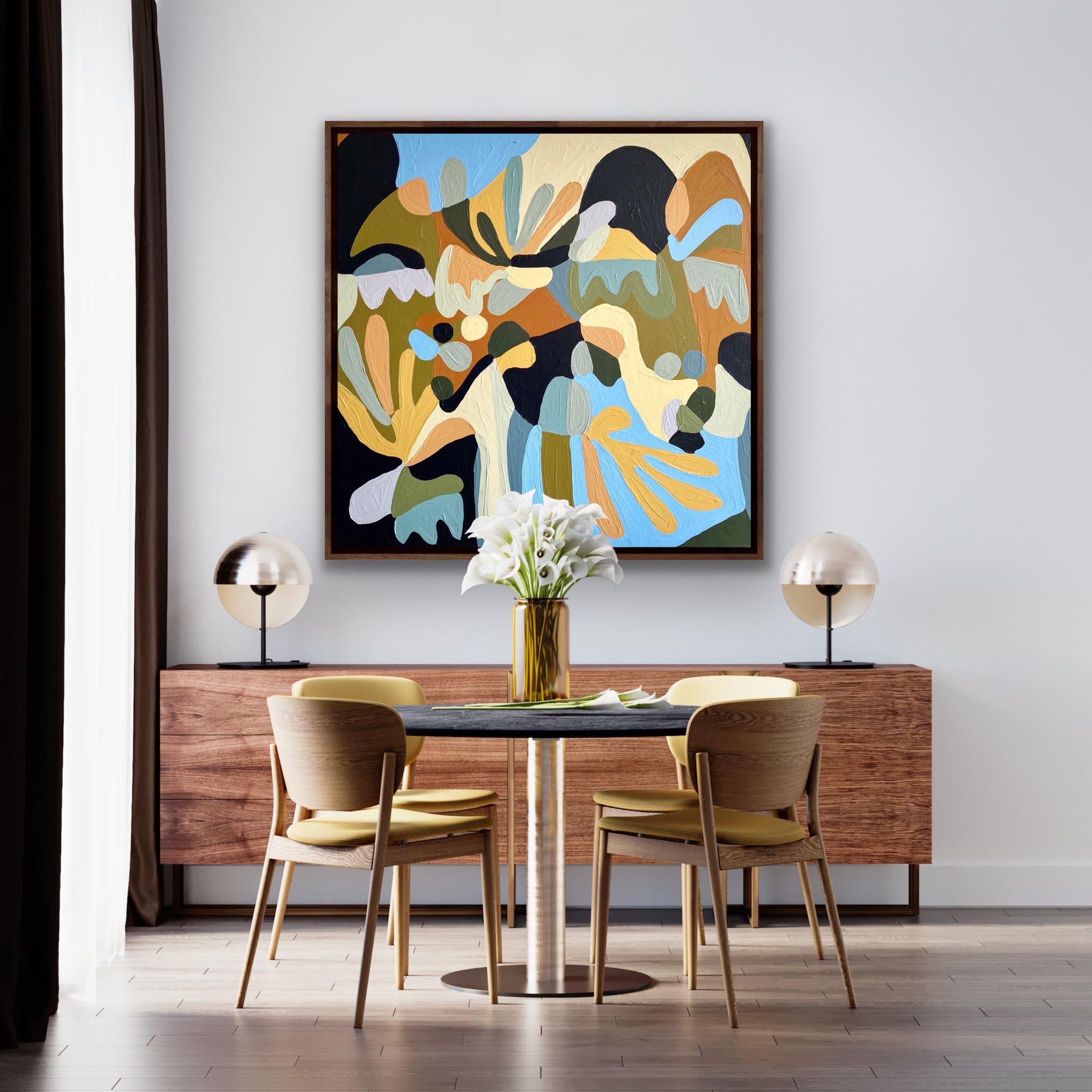 In the Midst, Pittura astratta, Arte in stile Picasso, Pittura in stile Matisse - Painting di Harriet Chomley 