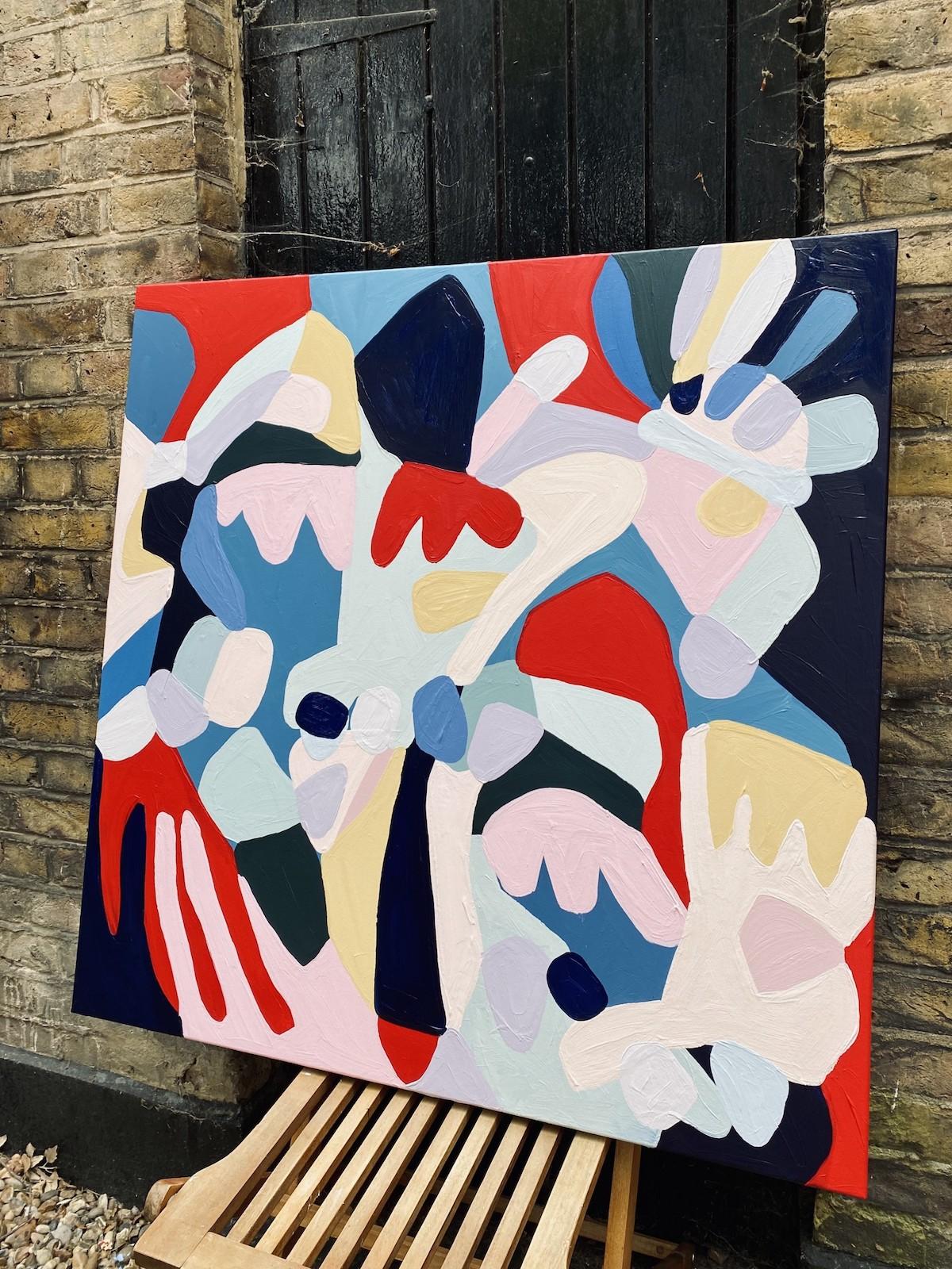 The Bold One by Harriet Chomley [2022]
original and hand signed by the artist 
Acrylic on canvas
Image size: H:100 cm x W:100 cm
Complete Size of Unframed Work: H:100 cm x W:100 cm x D:3.8cm
Sold Unframed
Please note that insitu images are purely an