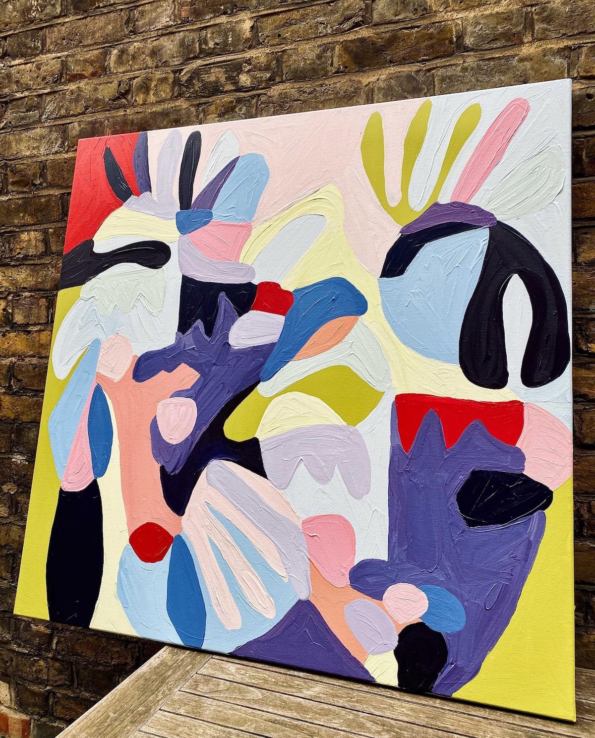 Wild Ones by Harriet Chomley, original painting, contemporary art, abstract art - Contemporary Painting by Harriet Chomley 