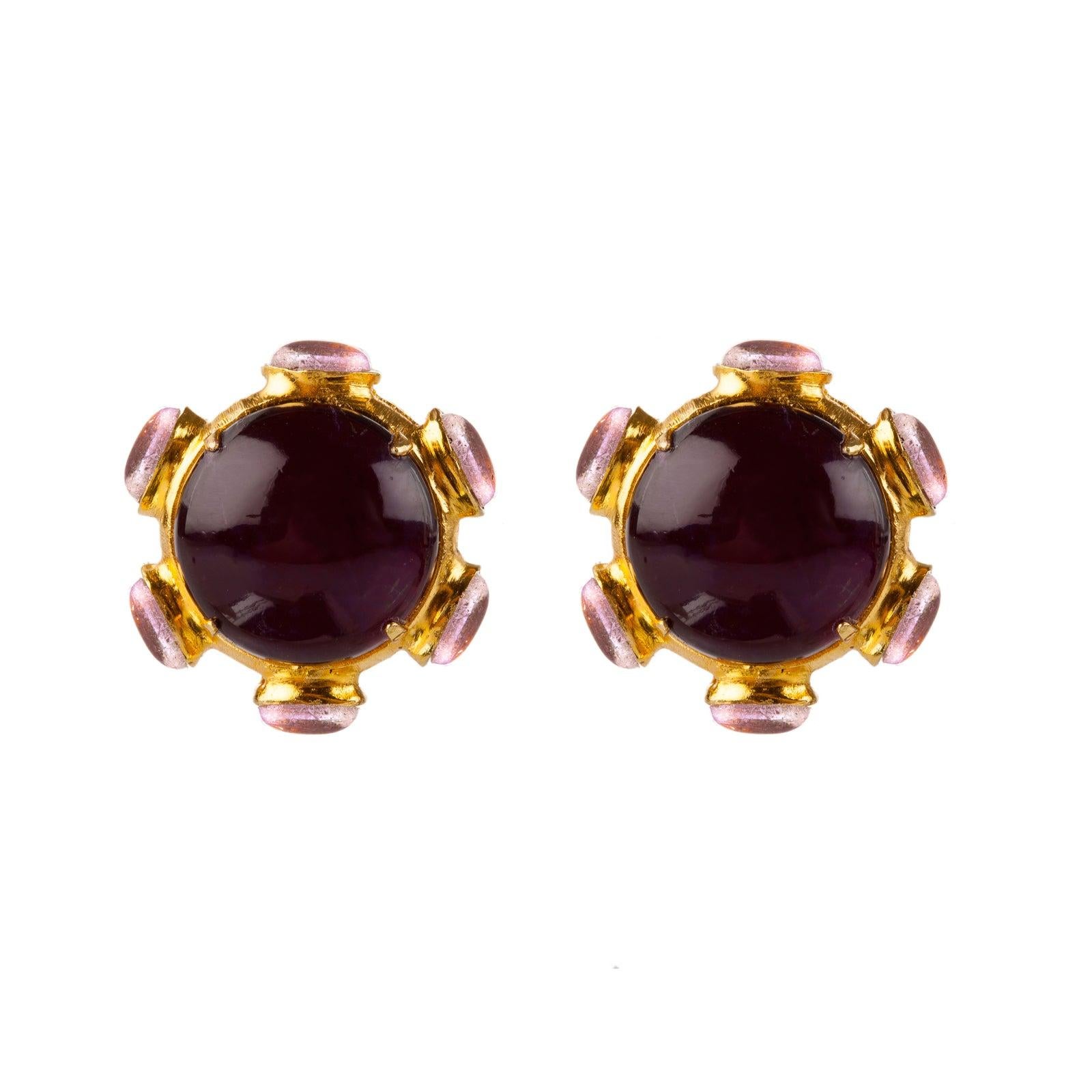Harriet Clip On Earrings (more color) In New Condition For Sale In New York, NY