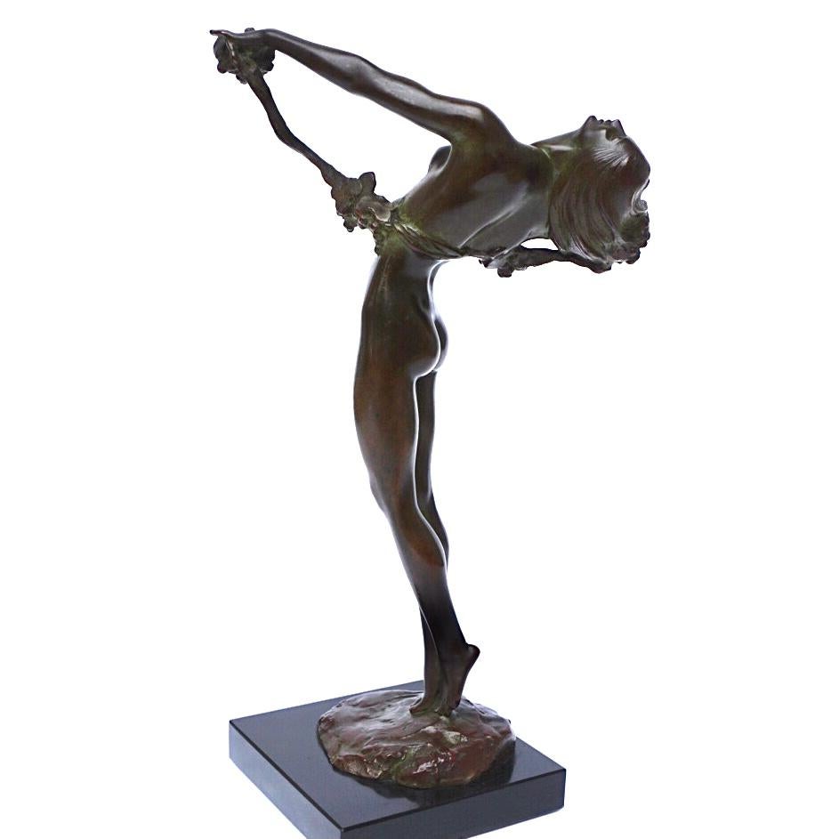 Harriet Frishmuth 1923 Bronze Of The Vine 6