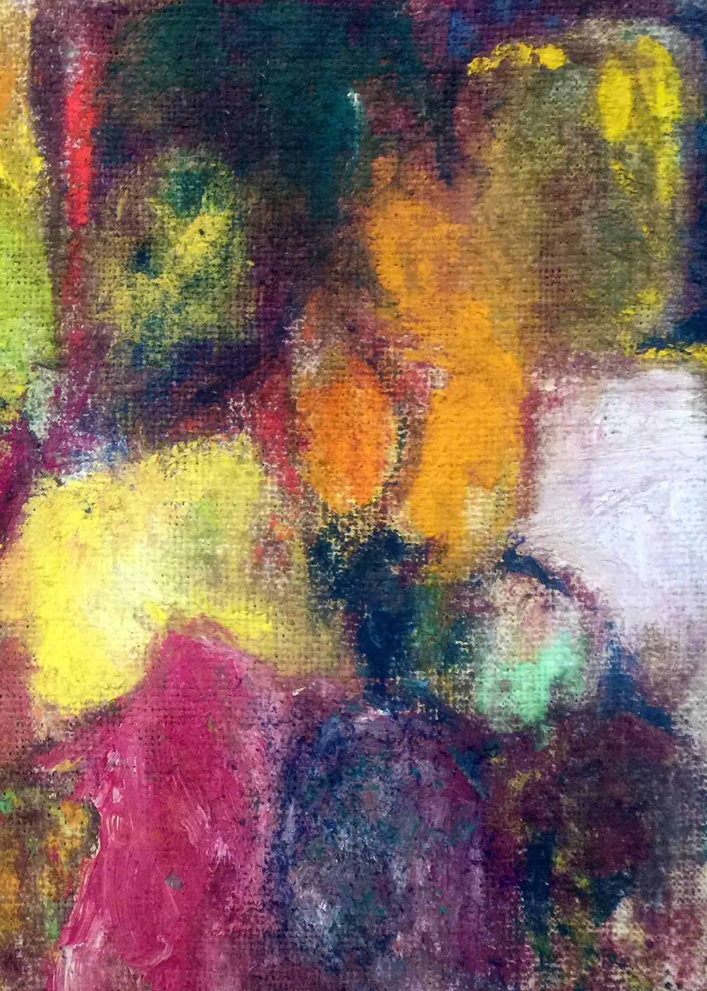 L'abstraction rose - Expressionnisme abstrait Painting par Harriet Holden Nash
