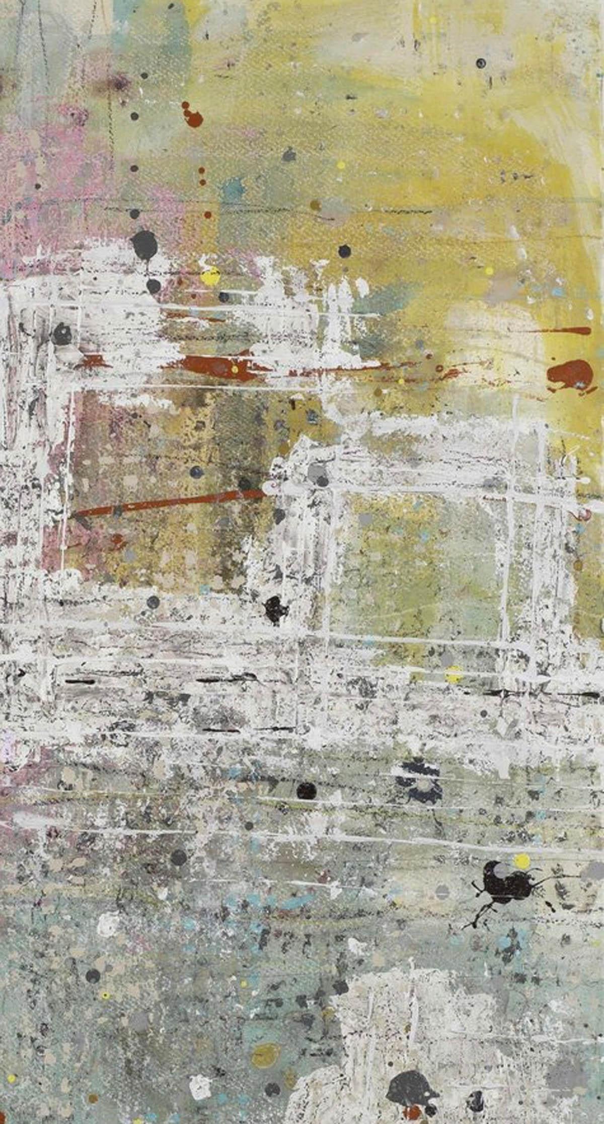 Ava BY HARRIET HOULT, Contemporary Abstract Art for Sale  - Gray Abstract Painting by Harriet Hoult