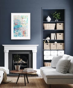 A Brightness, Vibrant Print Abstract, Pièce d'Art Décorée, Édition Limitée