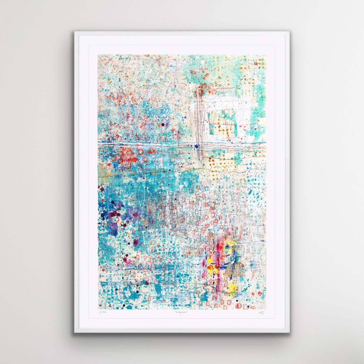 A Brightness, Vibrant Abstract Print, Statement Piece of Art, Limited Edition For Sale 2