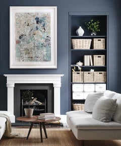 Edie, Art abstrait d'affirmation, peinture contemporaine en techniques mixtes sur papier