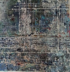 Harriet Hoult, Porthgwidden, Arte abstracto original, Pintura de técnica mixta