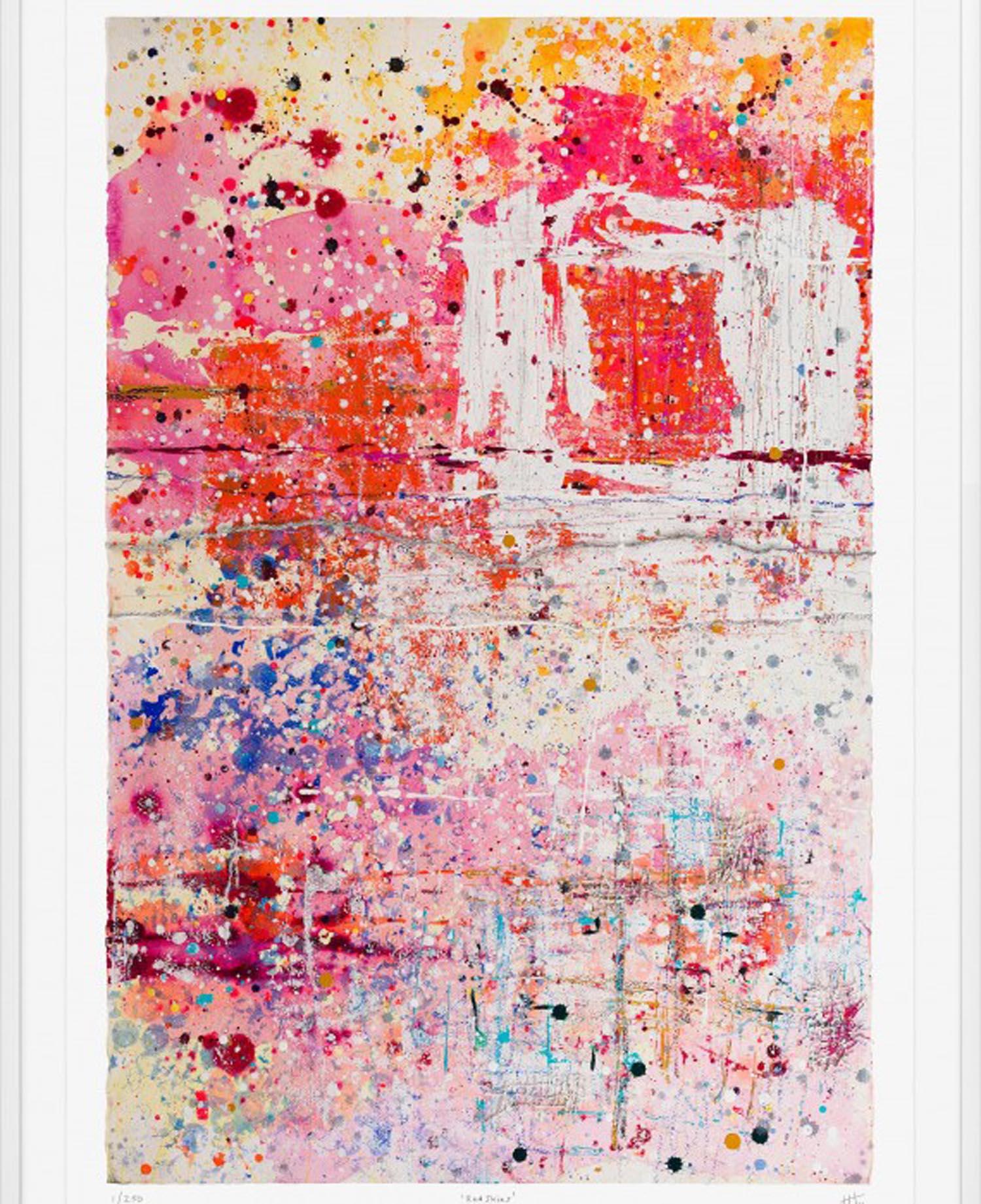 Red Skies, Limited Edition, Giclee print, red, abstract