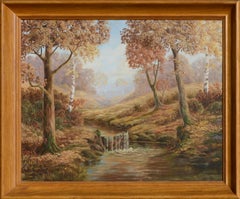 Landschaft aus einem Herbstwald in Minnesota aus der Mitte des Jahrhunderts: „October Song“