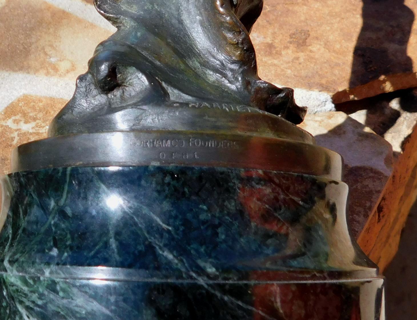 Schöne Bronze der Künstlerin Harriet Frishmuth (1880-1980) aus New York/Connecticut.
Es zeigt einen anmutigen Akt, Frishmuths bestes Motiv, und trägt den Titel 