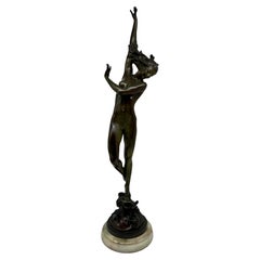 Harriet Whitney Frishmuth "Crest of the Wave" 1925 Bronze Sculpture Gorham Mark