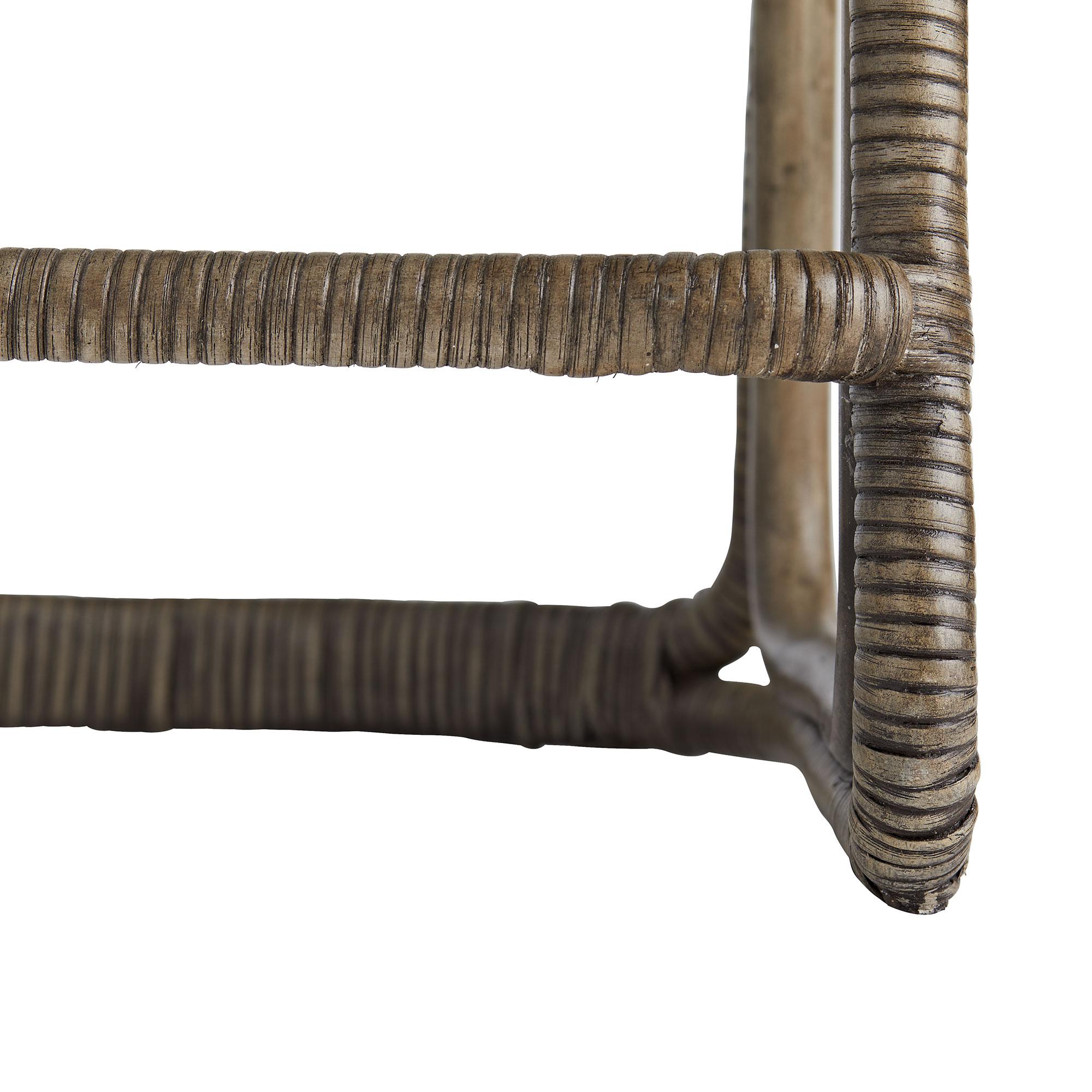 Harrington Counter Stool 5632 - Moth Gray, Stained Rattan In Good Condition For Sale In London, GB