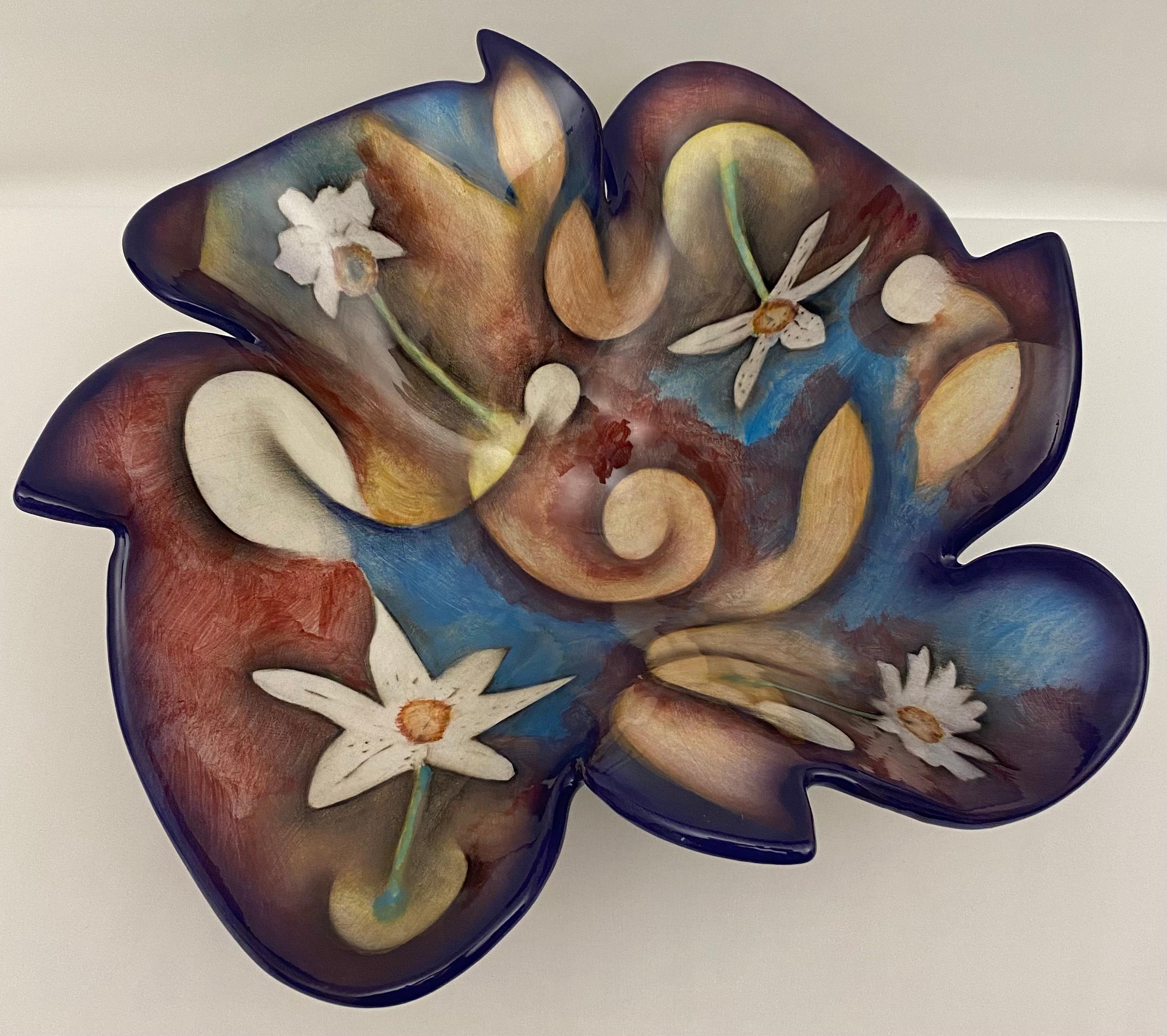 Harris Cles Mehrfarbige handgefertigte, geformte Schale (20. Jahrhundert) im Angebot