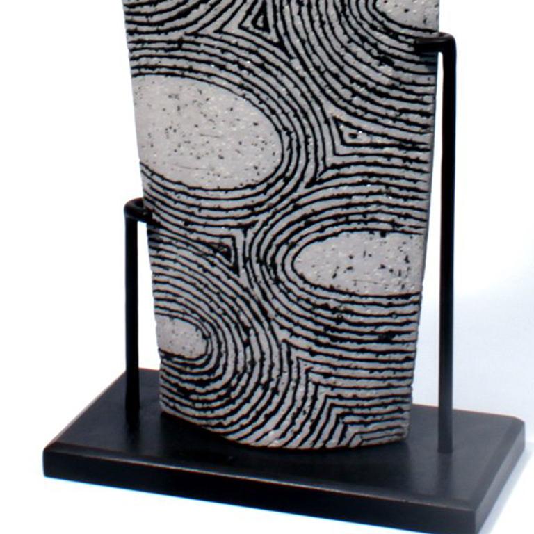 Untitled Mallet Shape (Grau), Abstract Sculpture, von Harris Deller