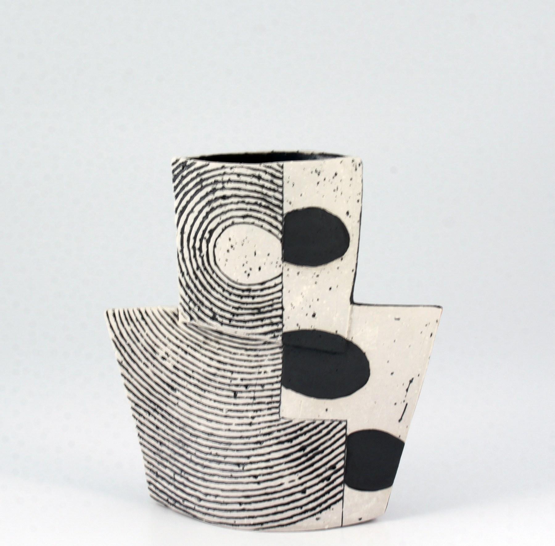 Harris Deller Abstract Sculpture - Untitled Vase, arcs and ellipses