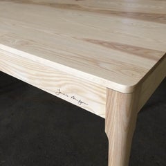 Harris Dining Table in Table in Ash, Seats Eight, Handcrafted, Modern