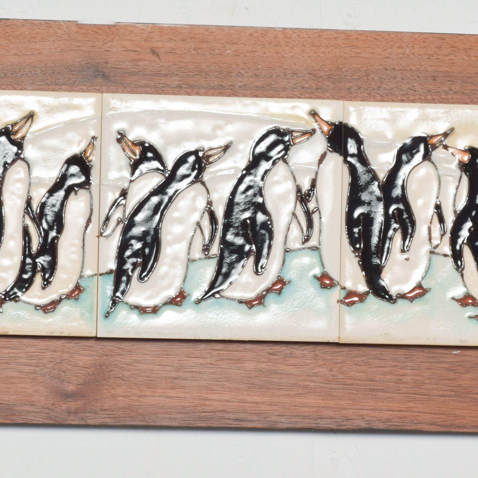 vintage penguin tiles