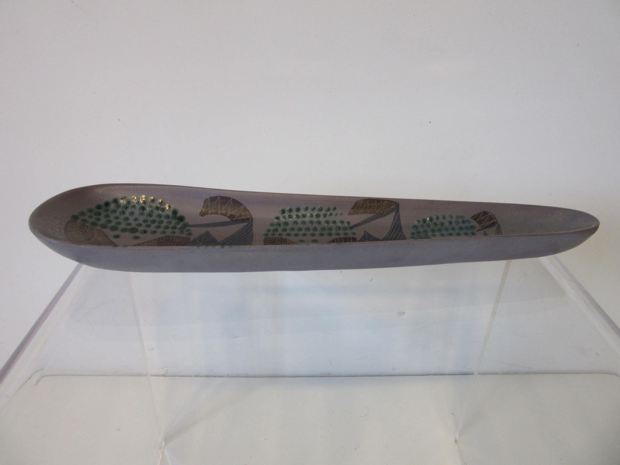 Harris G. Strong Pottery Fish Tray / Serving Dish For Sale 3