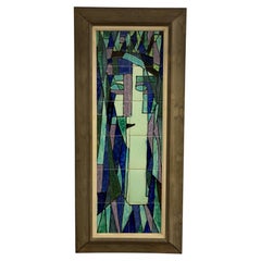 Harris G. Strong Twelve Ceramic Tile Modernist Woman's Portrait