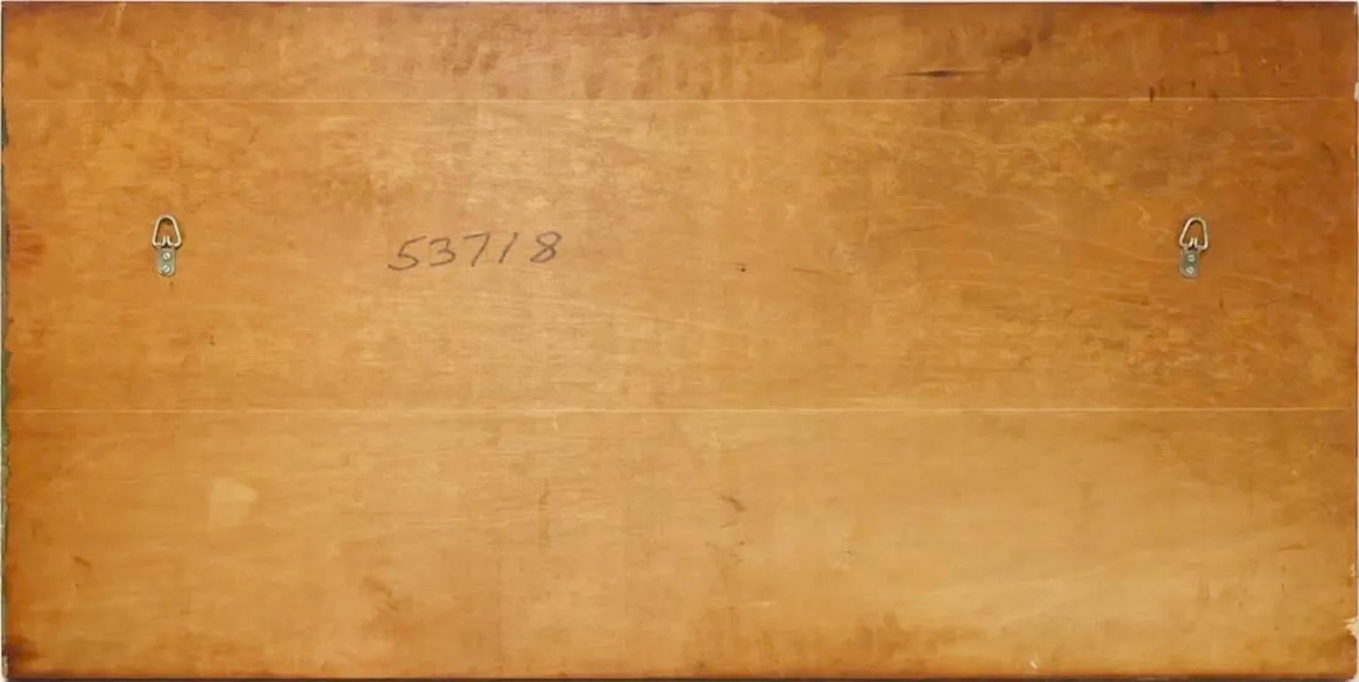 Harris Strong Ceramic Tile Skyline of New York on Walnut For Sale 1