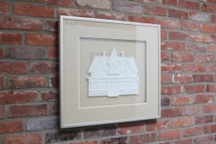 Harris Strong Framed "Victorian House" Plaster Sculpture