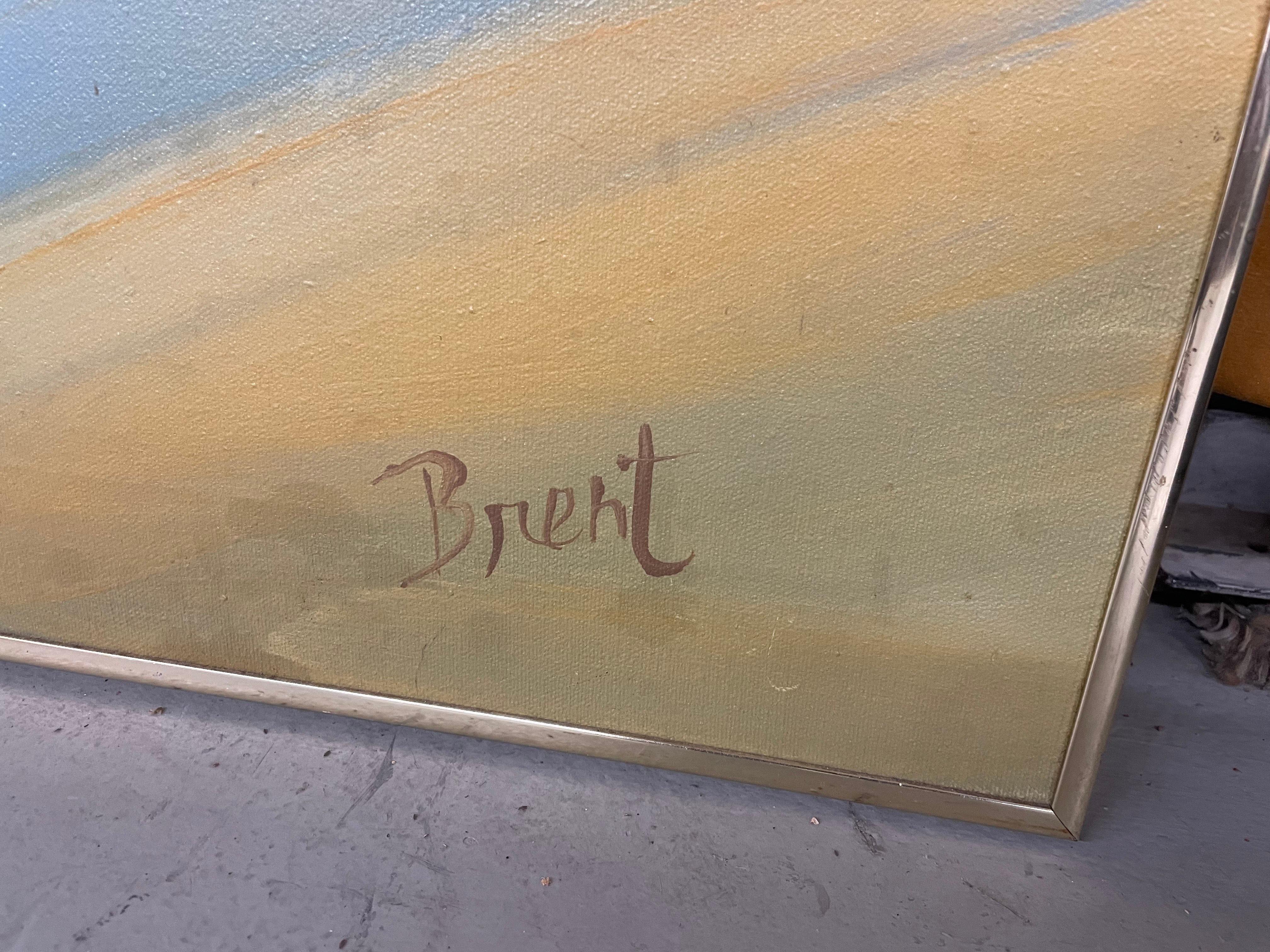Harris, starkes Gemälde mit dem Titel Grove, signiert Brent im Angebot 7