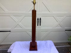 Harris Strong Walnut & Tile Lamp