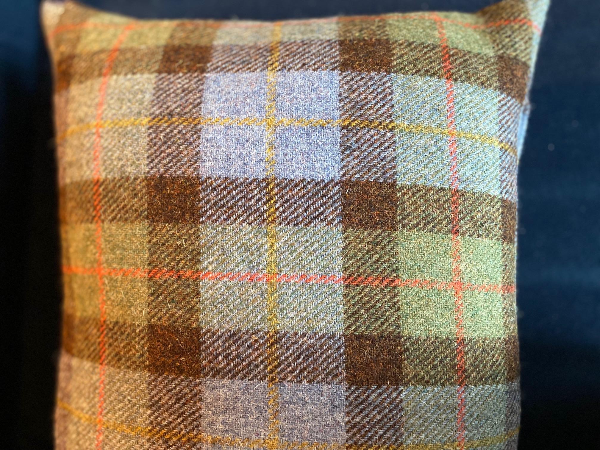 Harris Tweed Wool Fabric Rectangular or Square Pillow 4