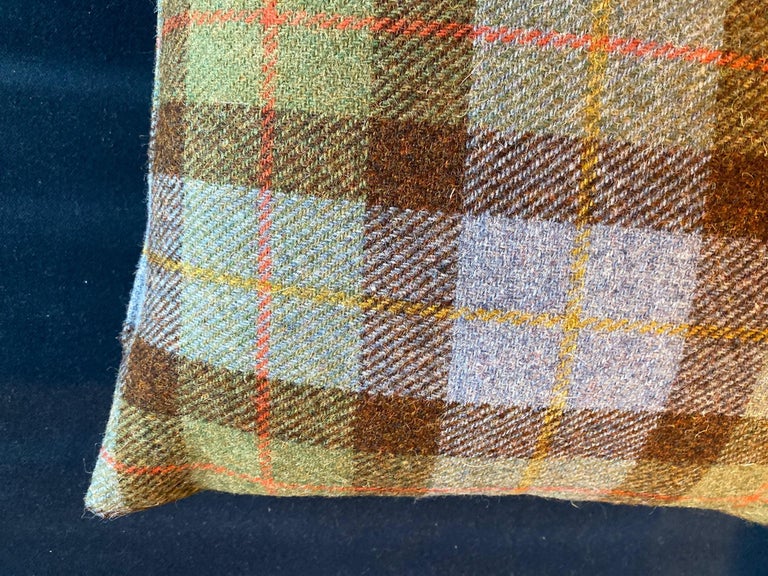 Harris Tweed Wool Fabric Rectangular or Square Pillow For Sale 7