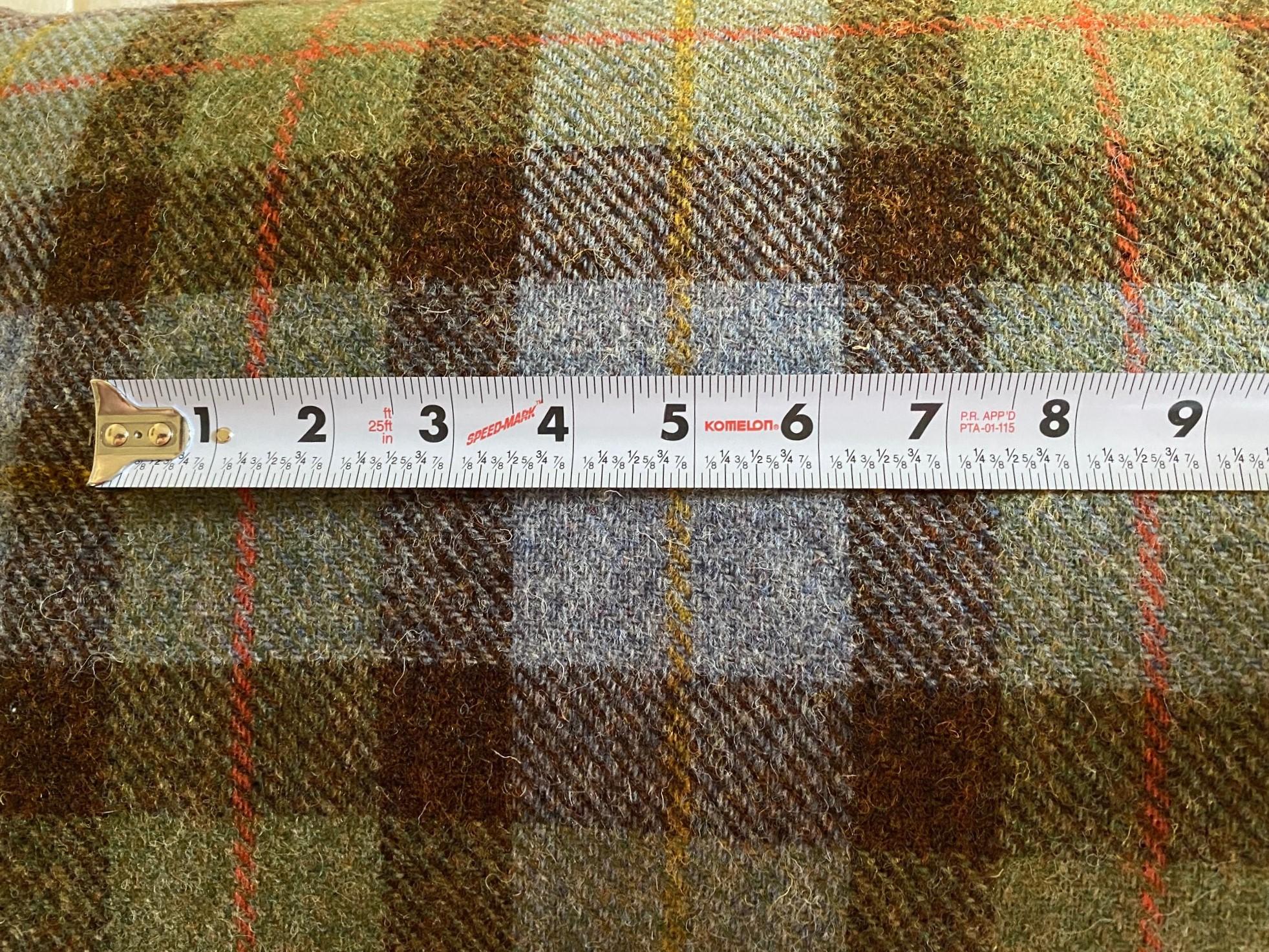 Harris Tweed Wool Fabric Rectangular or Square Pillow 6
