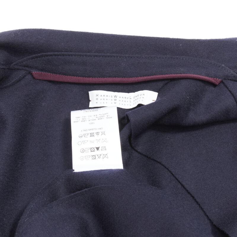 HARRIS WHARF LONDON Weste aus 100 % marineblauer Wolle mit Filz IT40 S im Angebot 5
