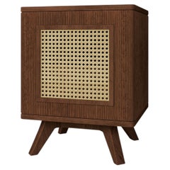 Harrison Bedside Handmade in Portugal Wood Rattan by Wood Tailors Club