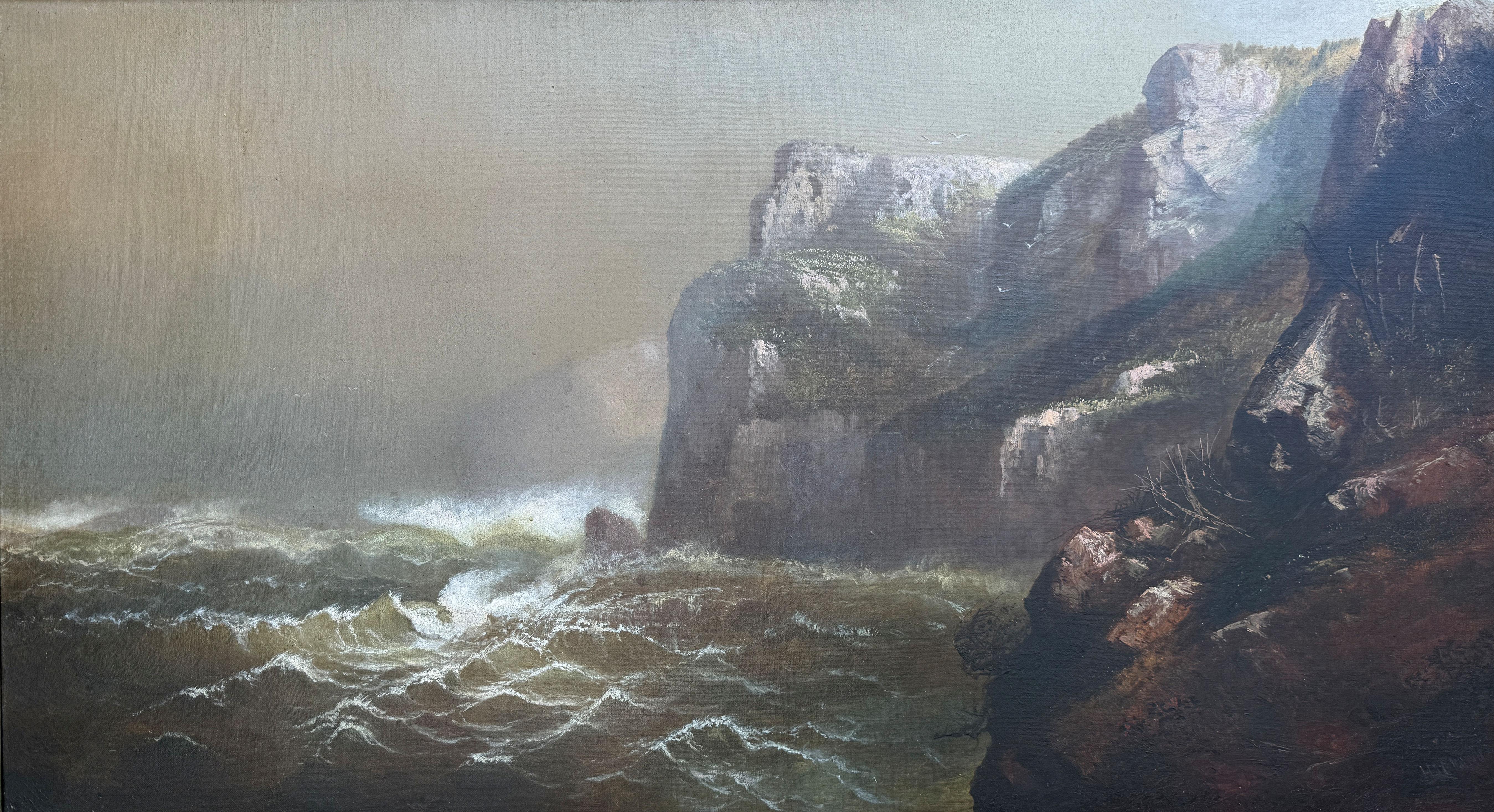 "Maine Cliffs, Rough Sea" Harrison Bird Brown, Amerikaner, Rough Sea, Felsenküste