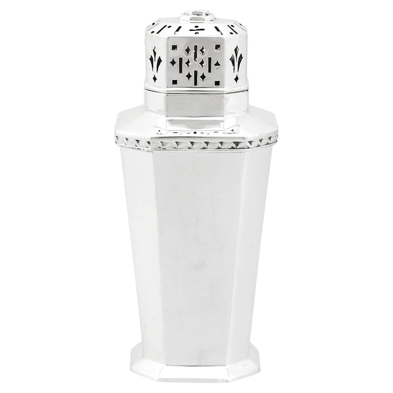 Azucarero de plata de ley Harrison Brothers & Howson 1939 - Art Déco