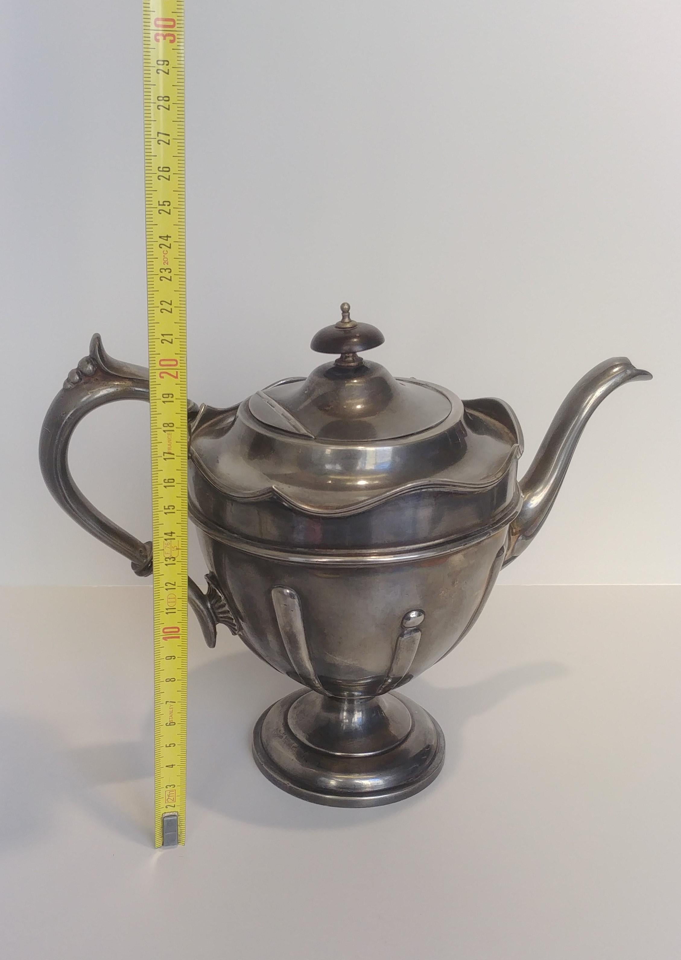 Harrison Fisher & Company Pewter Teapot from 1915 For Sale 6