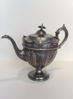 Harrison Fisher & Company Pewter Teapot from 1915