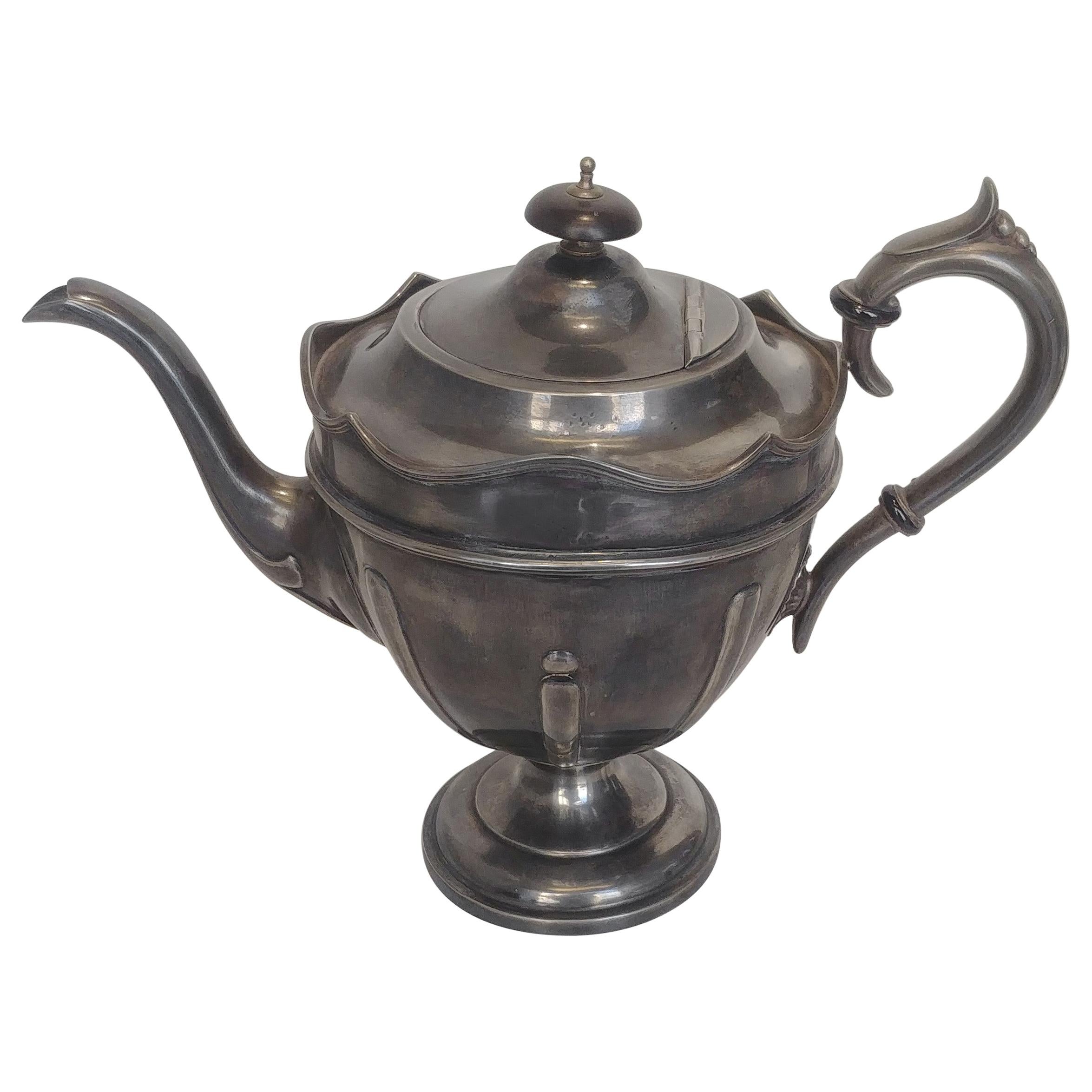 Harrison Fisher & Company Pewter Teapot from 1915 For Sale