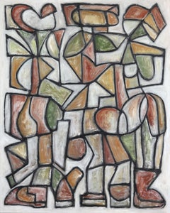 Anima - Large Contemporary Abstract Geometric Painting