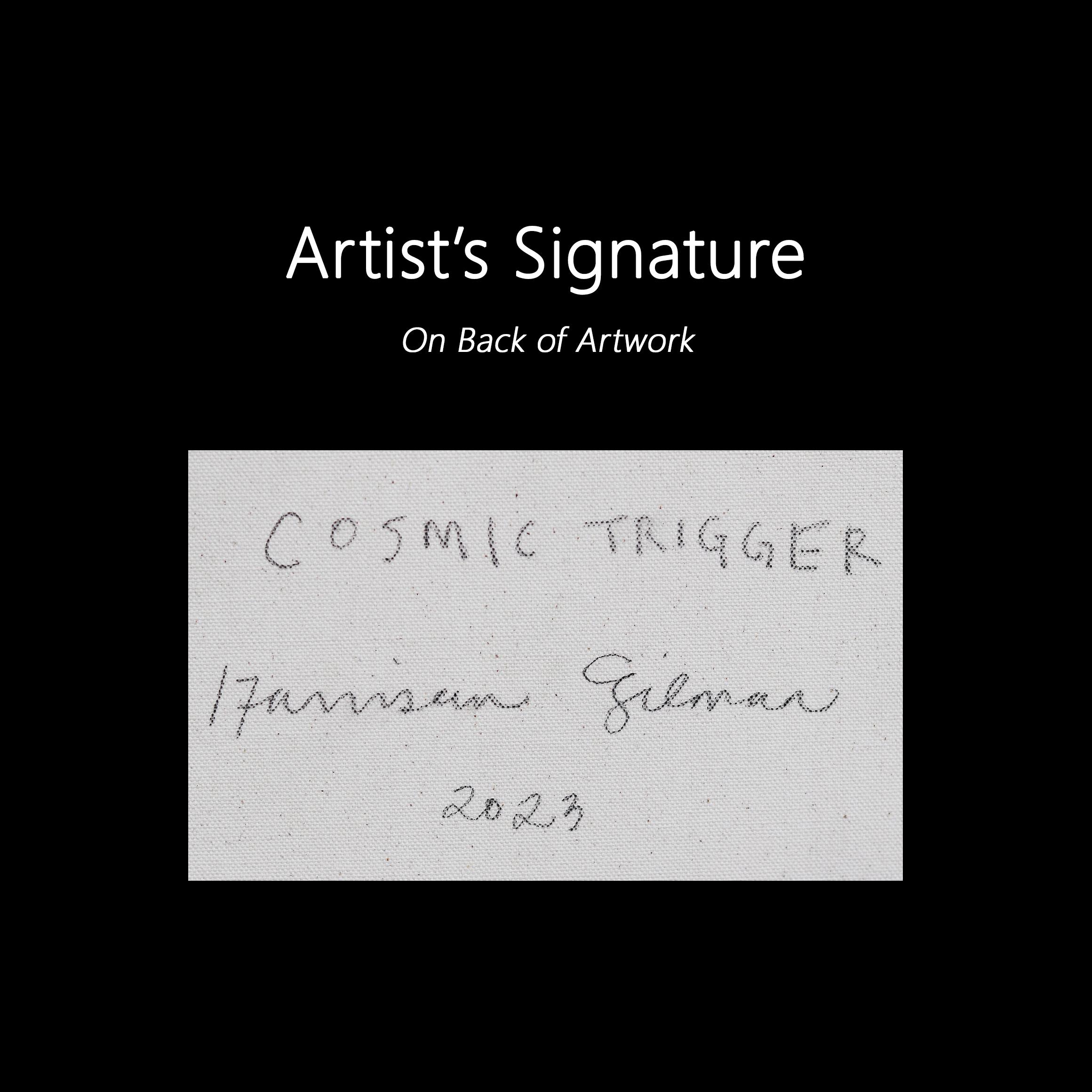 Trigger cosmico - Quadro organico contemporaneo di grandi dimensioni in vendita 6