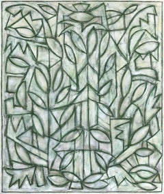 Green Cathedral - Large Contemporary Abstract Painting
