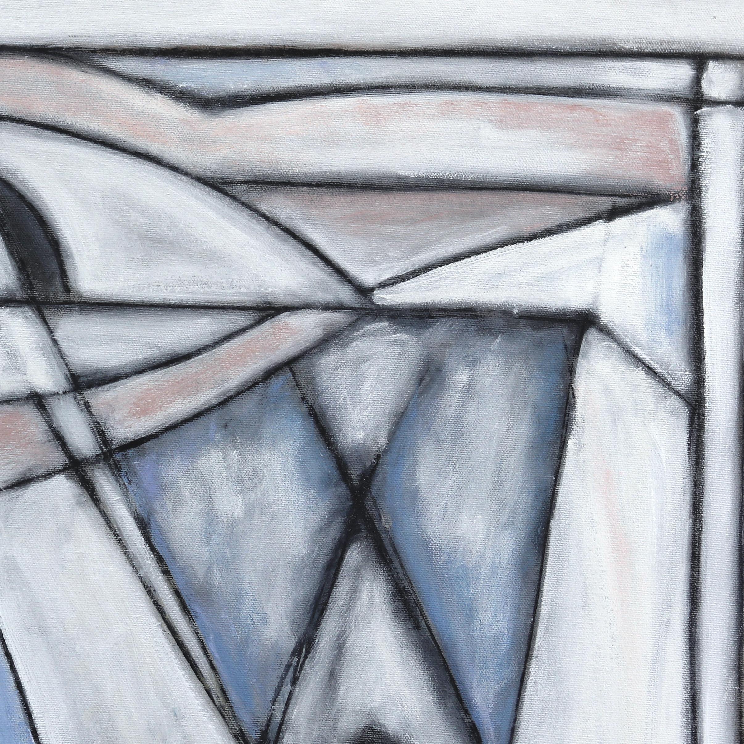 Las grandes obras de arte originales de Harrison Gilman comienzan con una capa de abstracción gestual de ritmo rápido, seguida de formas orgánicas y estructuras geométricas. Algunos de sus cuadros permanecen en la etapa abstracta puramente onírica,