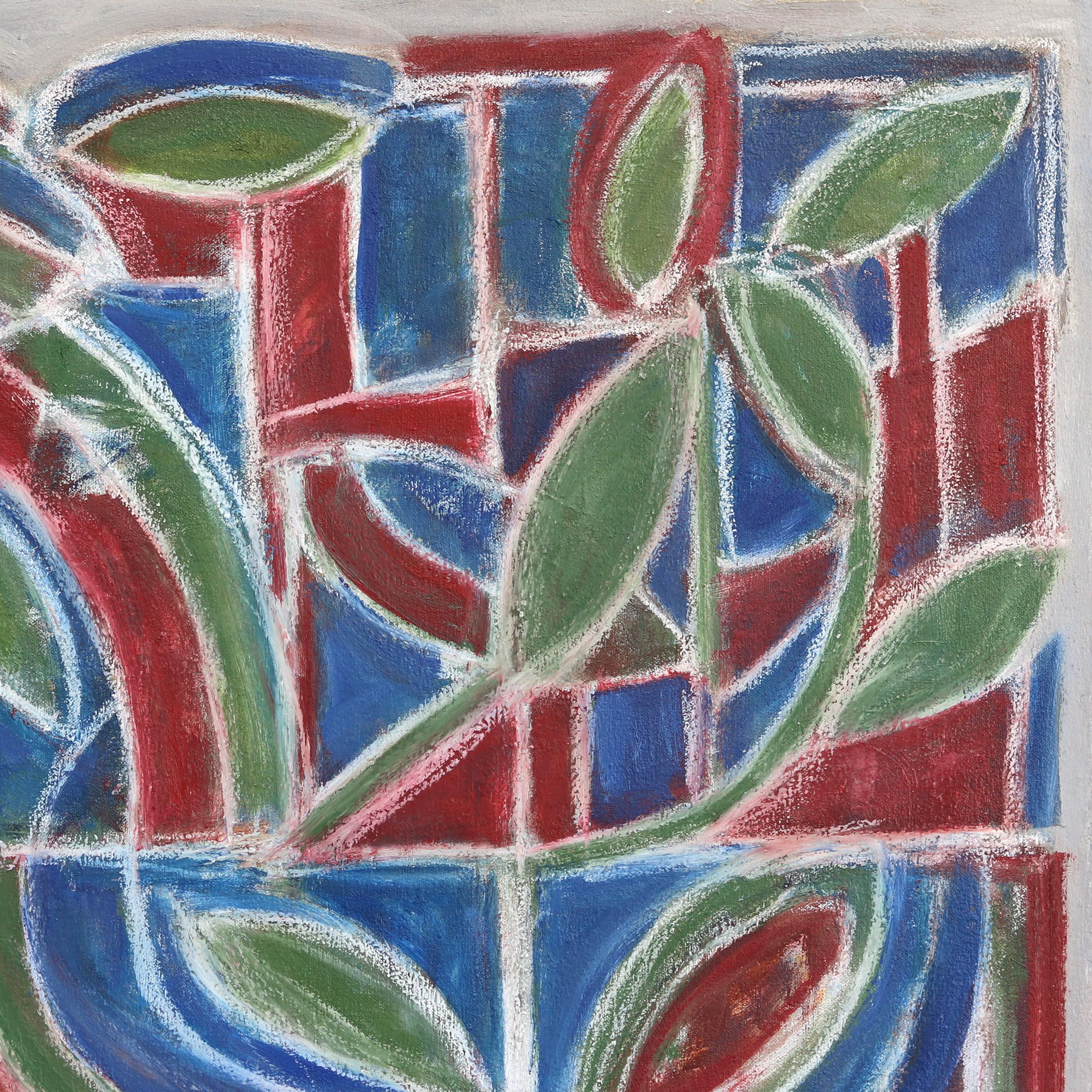 Les grandes œuvres d'art originales de Harrison Gilman commencent par une couche d'abstraction gestuelle rapide, suivie de formes organiques et de structures géométriques. Certaines de ses peintures restent au stade de l'abstraction purement